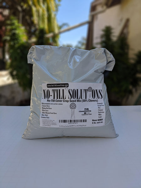 No-Till Cover Crop 13-Seed Mix [50% Clovers + MORE] (5-lb. Bag)